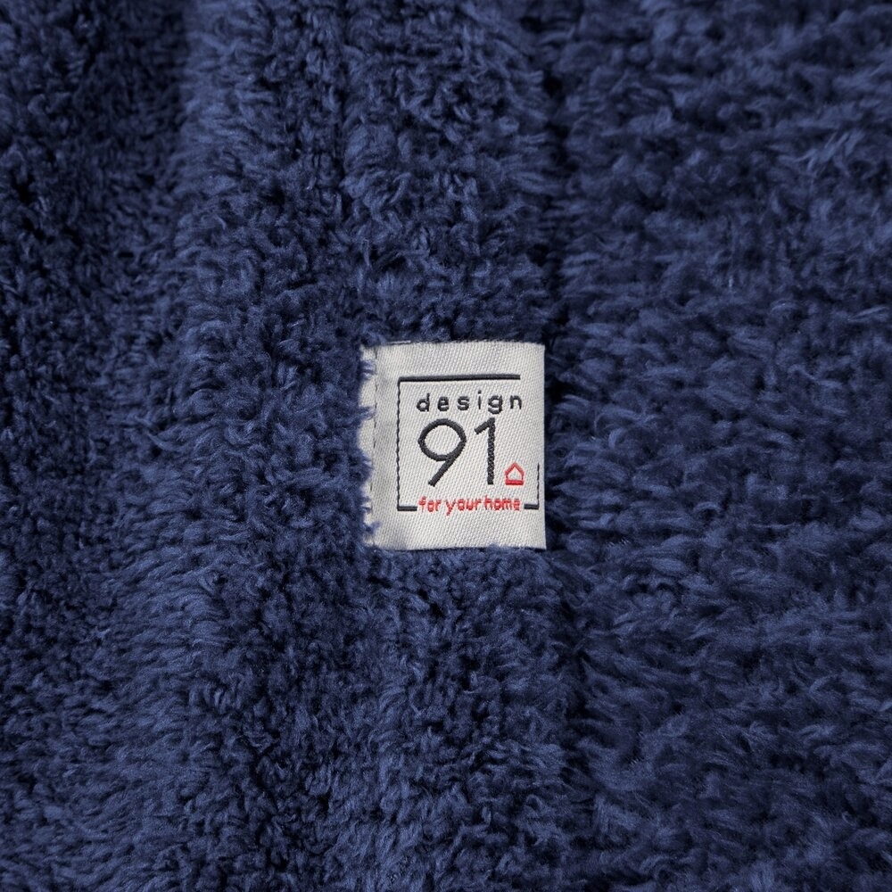 Deka přehoz na postel pléd Lori tmavě modrá 200x220 fleecová měkká teplá