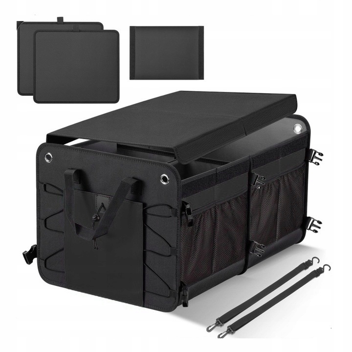 56L Sztywny Kufer Organizer Do Bagażnika Samochodu Samochodowy Auta +klapa