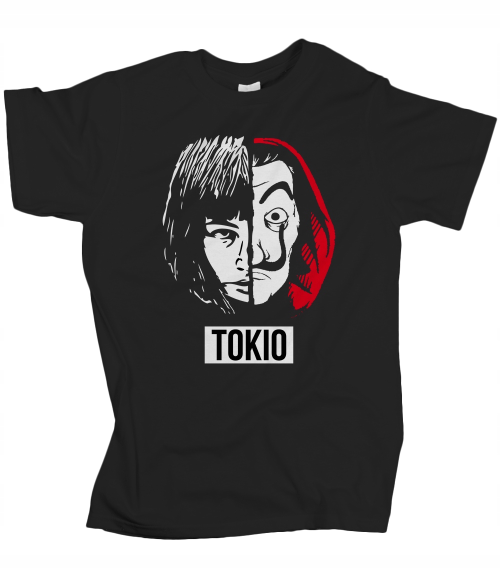 

Koszulka męska Dom z papieru bella ciao Tokio