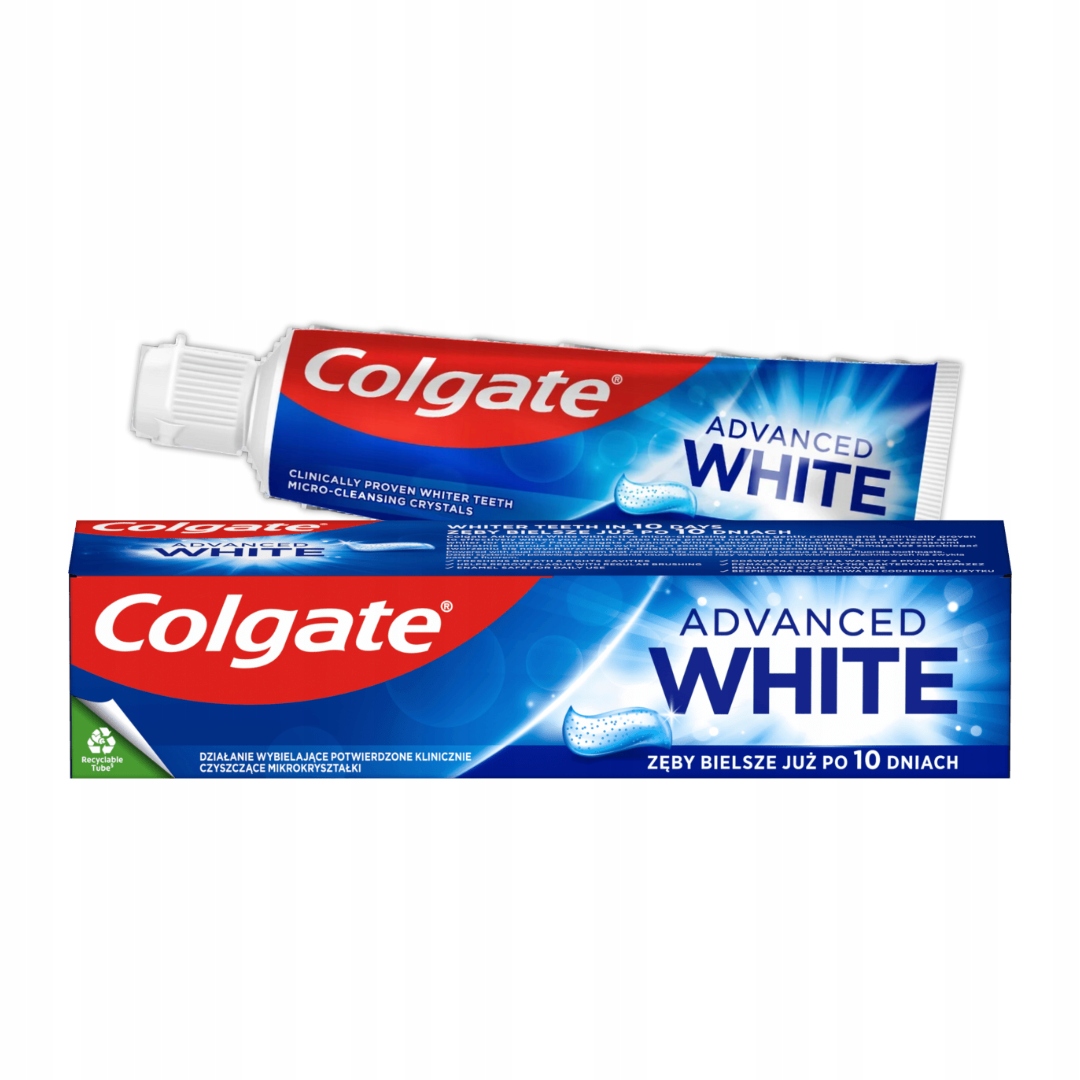 Pasta Do Zębów Colgate Advanced White Przywraca Naturalną BIEL 75 ml x 5 EAN (GTIN) 8718951312173