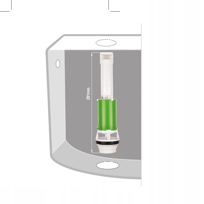 ZAWÓR SPUSTOWY CIĄGADŁO Z PRZYCISKIEM Kod producenta 680