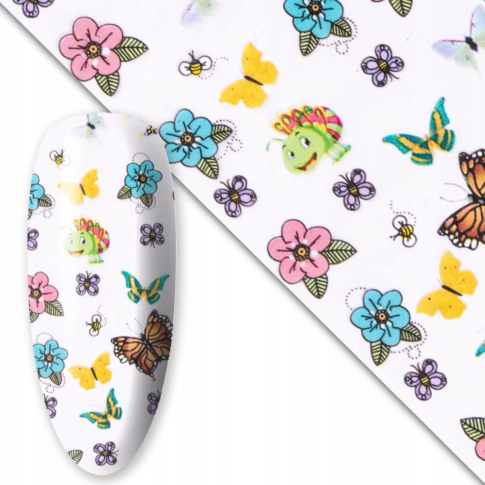 Folia Transferowa Do Paznokci Hybryd Żeli 100cm Lovley Time Collection Nr9