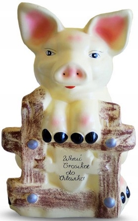 SKARBONKA CERAMICZNA ŚWINKA PREZENT KOPERTY WESELE