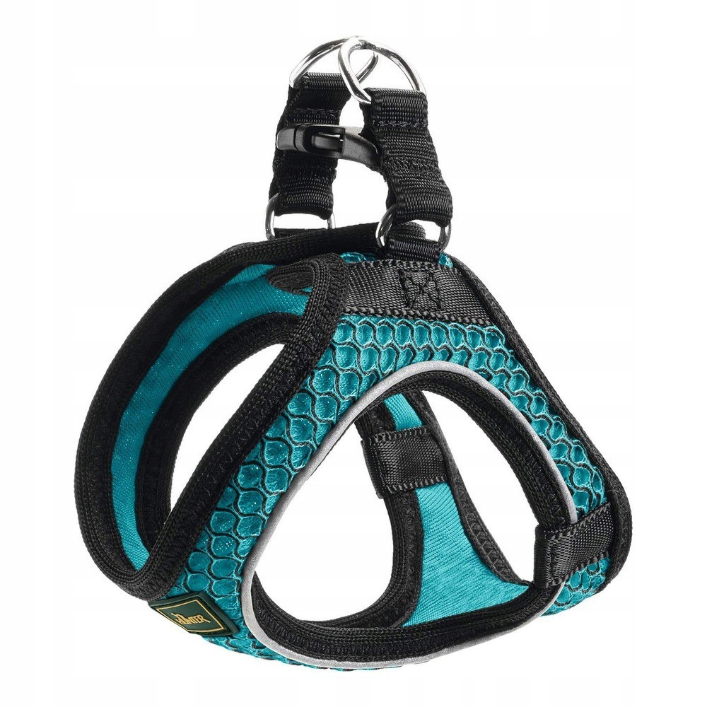 Postroj pro psa Hunter Hilo-Comfort Tyrkysový S (42-48 cm)