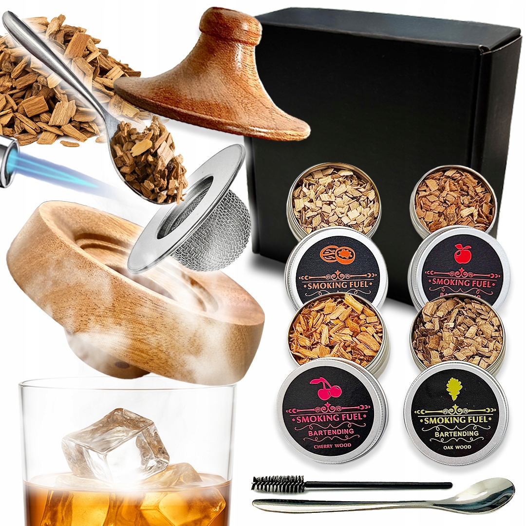 Sada Na Uzení Whisky Dárek Pro Kluka Smoker Dřevěné Nápoje