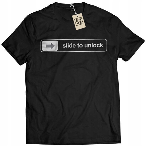 

Koszulka Slide to Unlock czarna 2XL