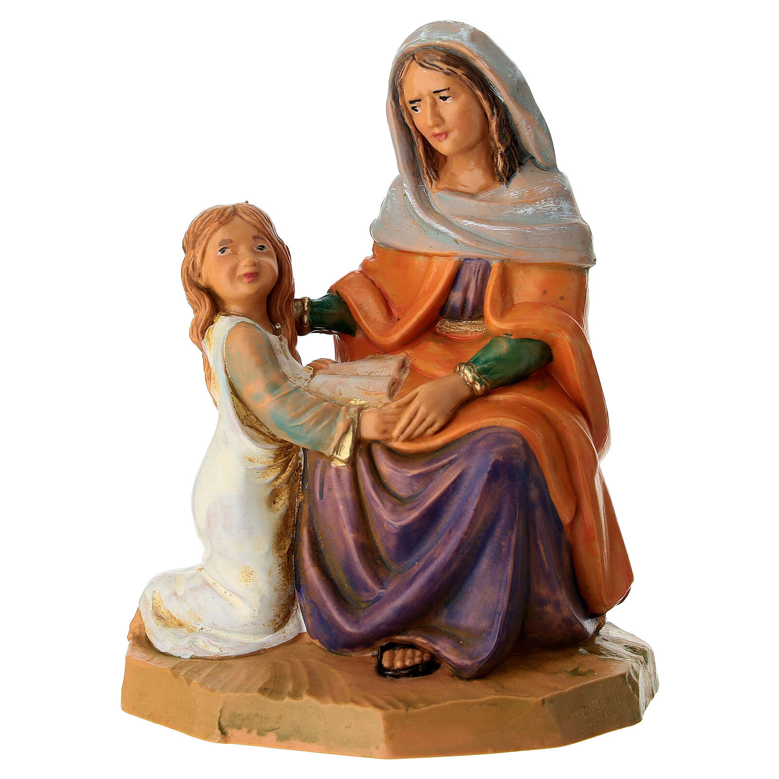 Figurka Do Betlému Svatá Anna s Marií pro figurky o výšce 12 cm Fontanini