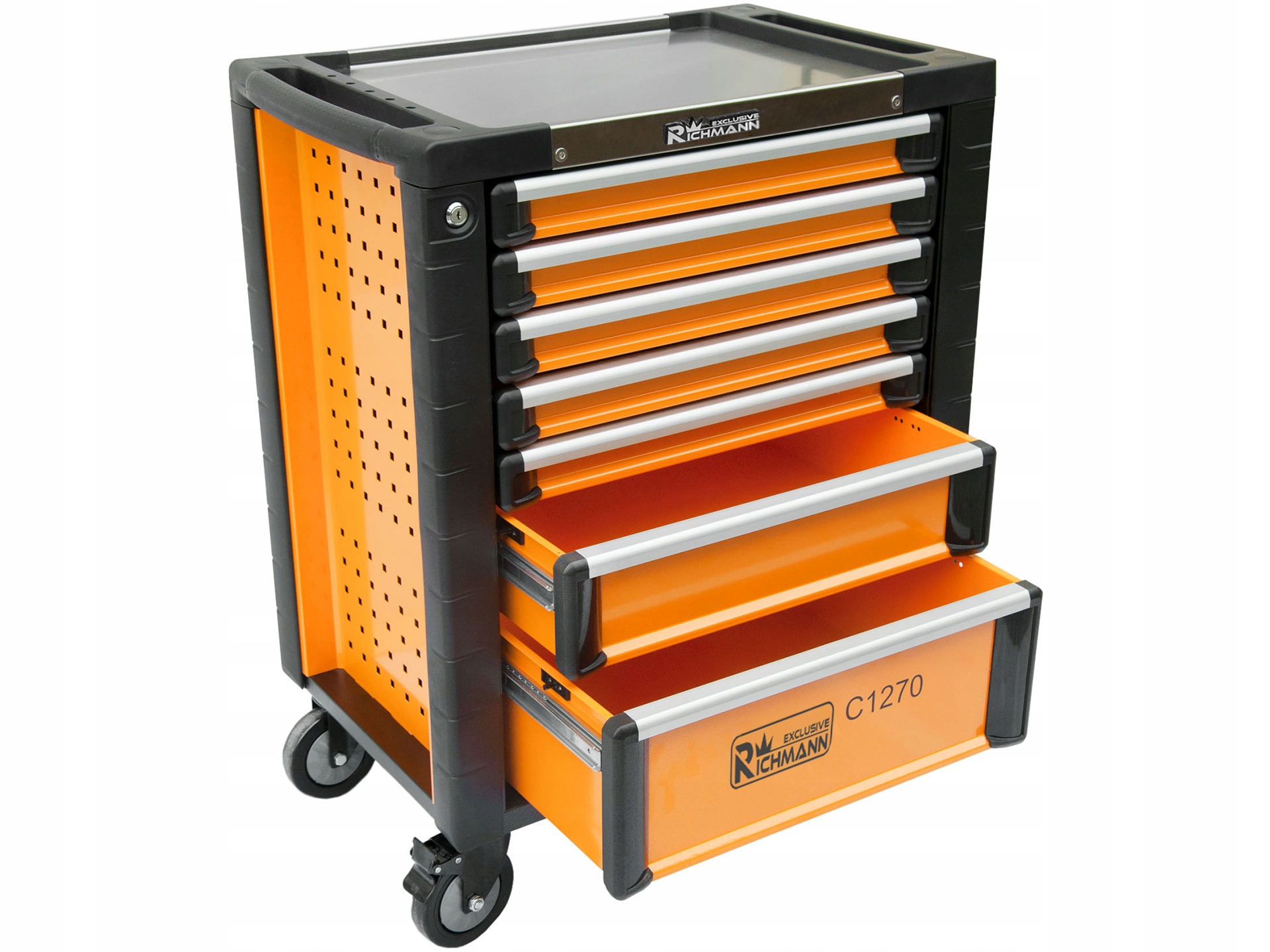 Szafka narzędziowa wózek 253 elementów 7 szuflad Richmann Exclusive Marka Corona/Richmann