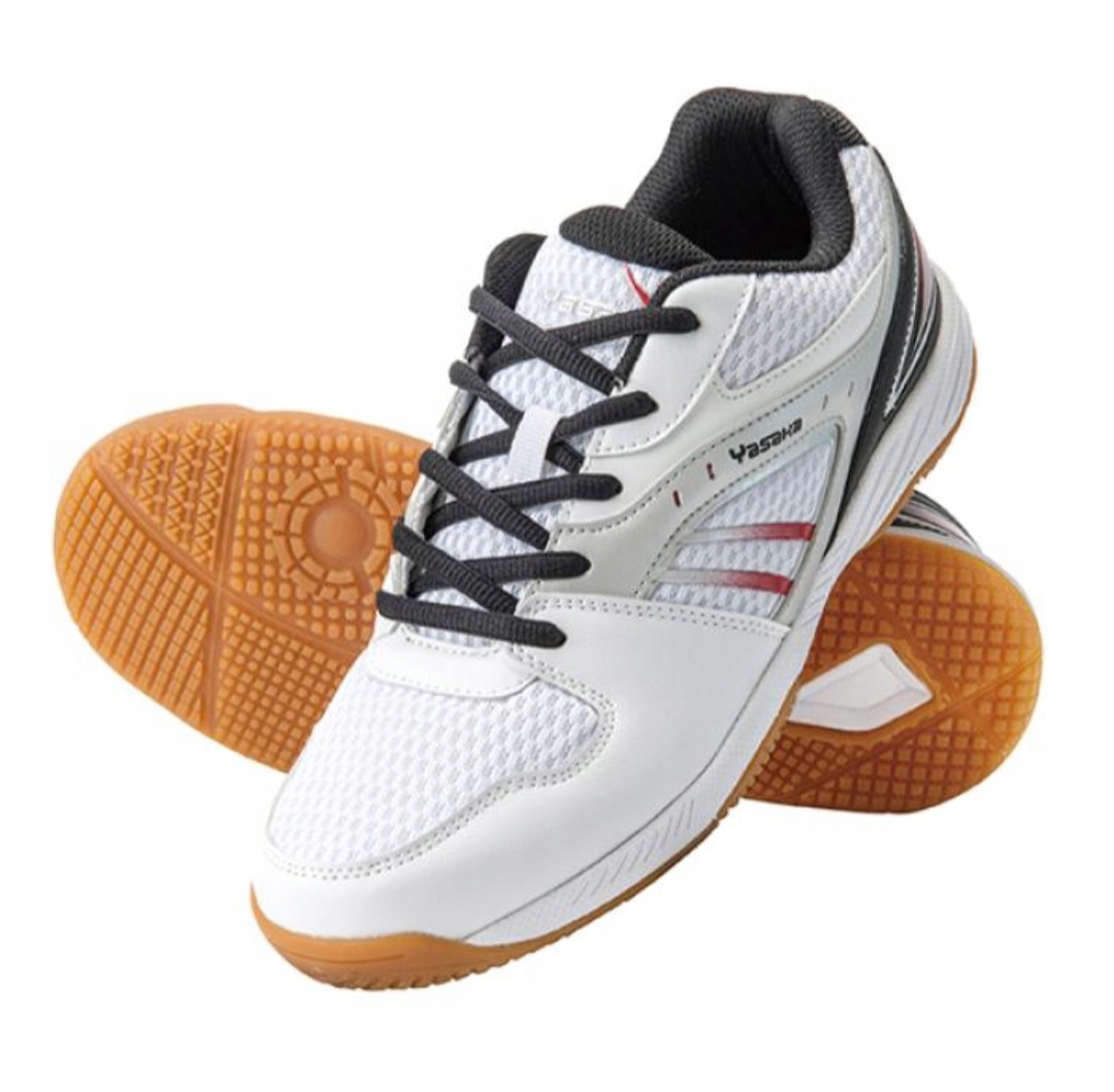 Buty YASAKA Yet Impact r. 45 Do Tenisa Stołowego Ping Ponga Halowe Białe
