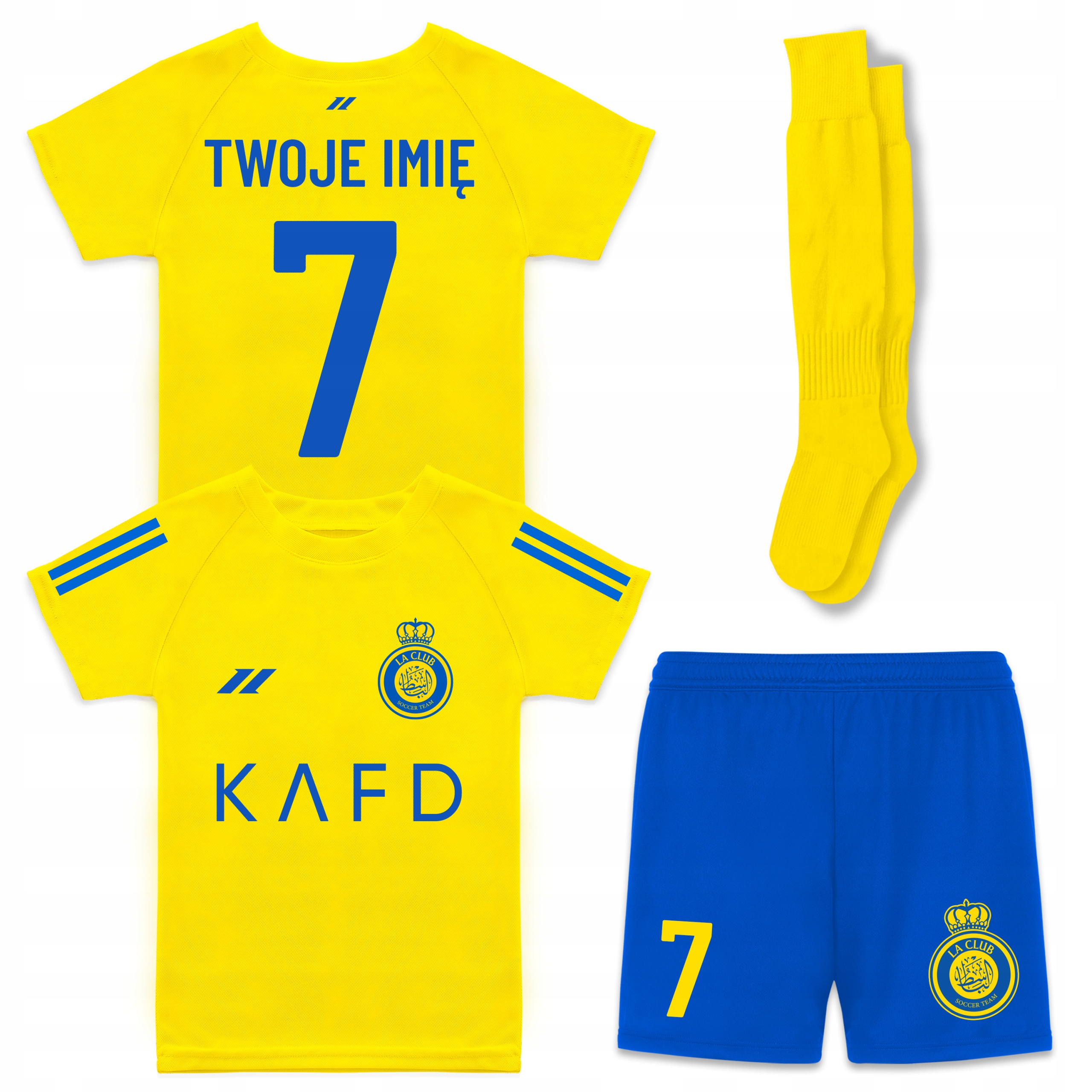 Al Nassr Fotbalový komplet s vlastním potiskem Fotbalové oblečení