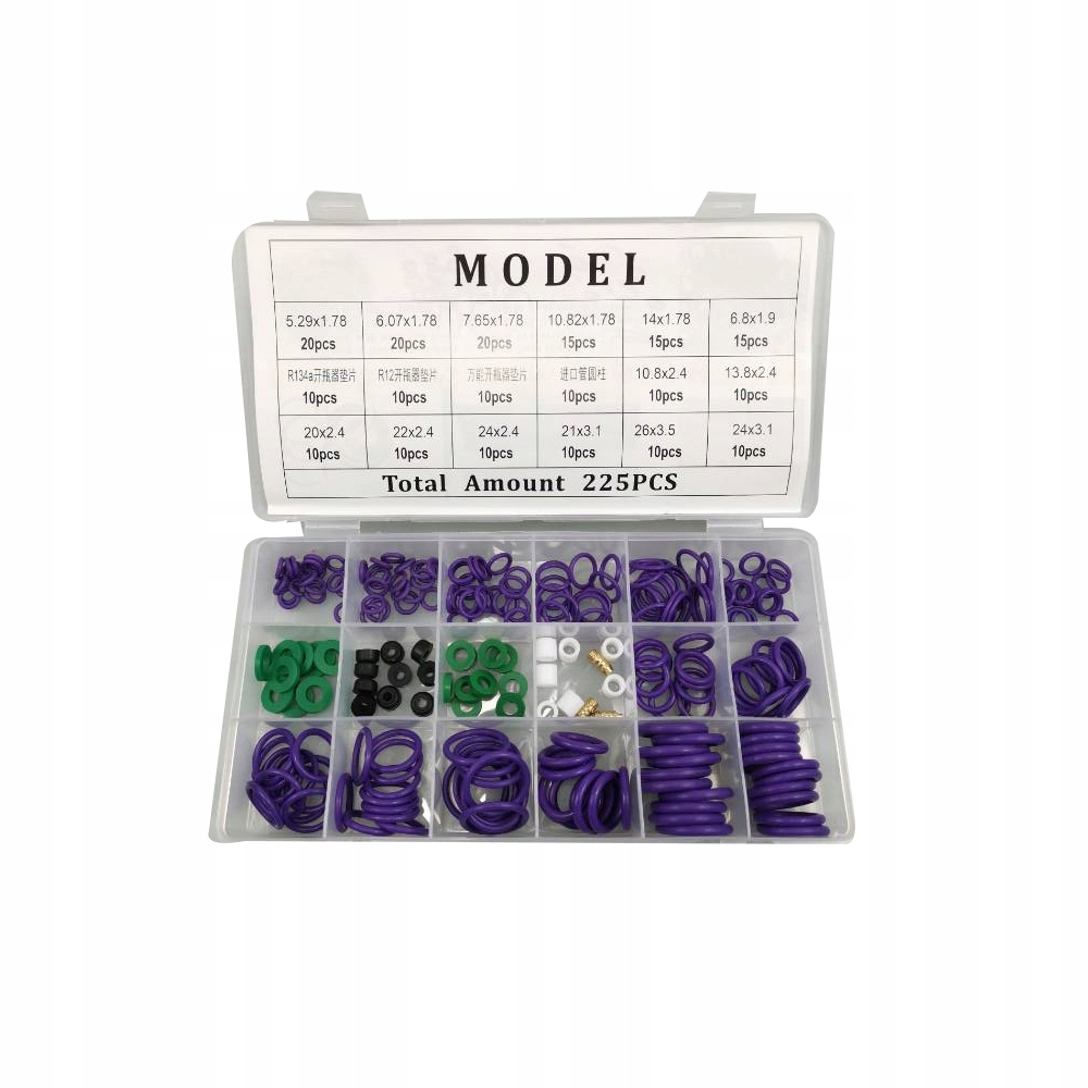 

Oringi O-ring Oringów Do Klimatyzacji 225 Szt.