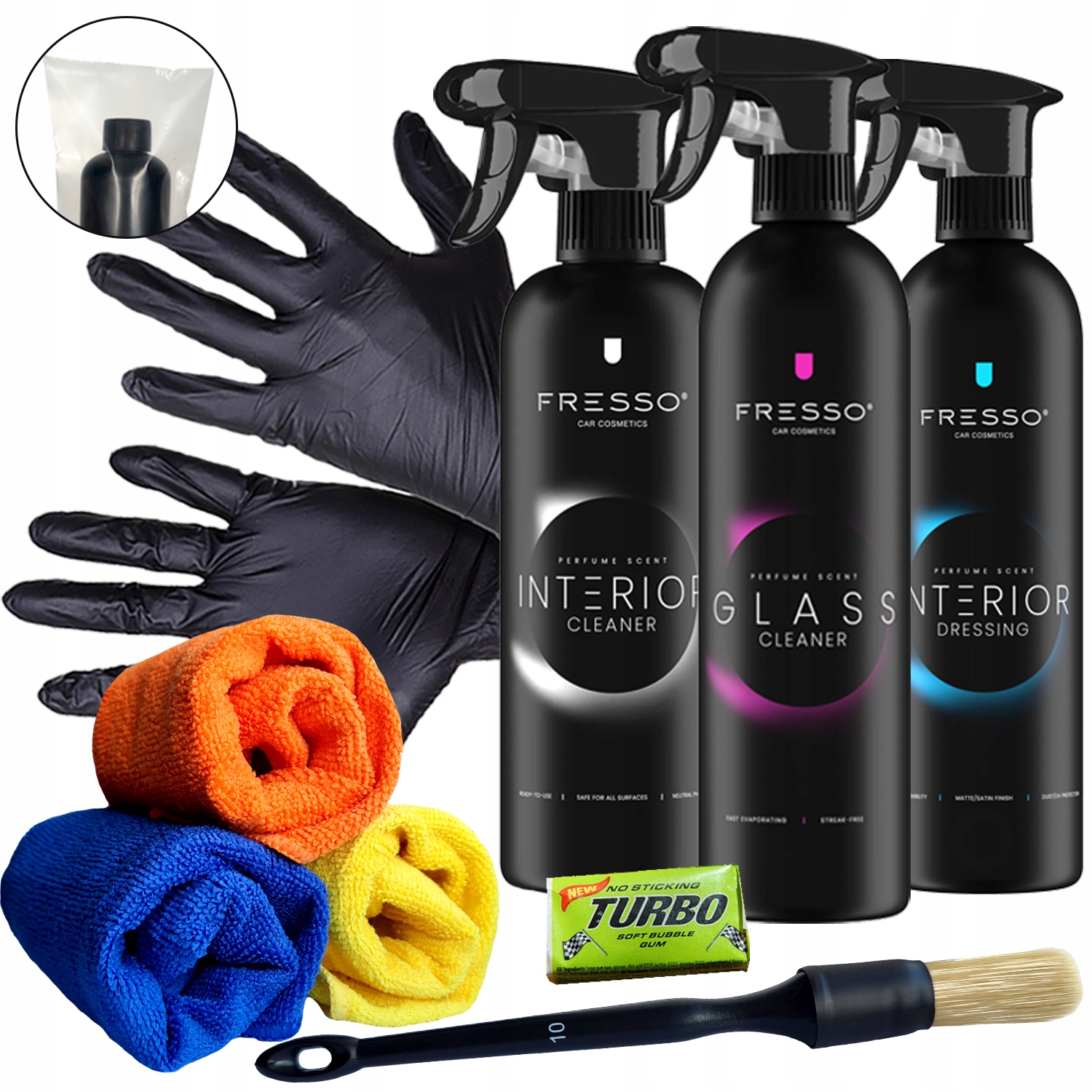 Zestaw Fresso do czyszczenia wnętrza samochodu Duży