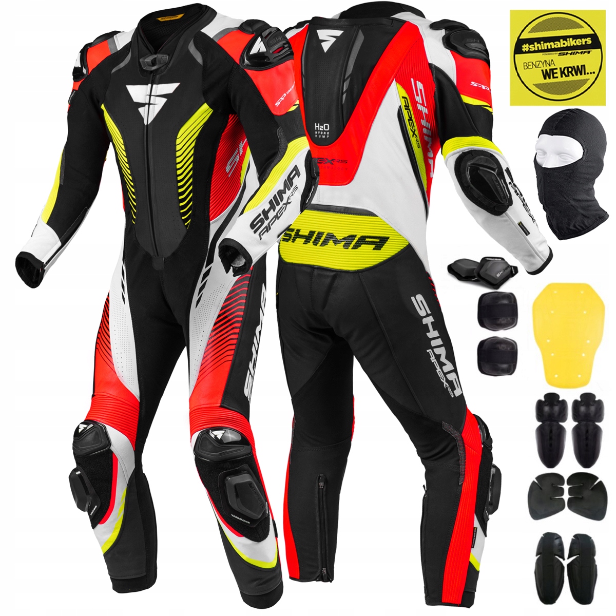 KOMBINEZON MOTOCYKLOWY | SHIMA APEX RS | MĘSKI JEDNOCZĘŚCIOWY + GRATISY