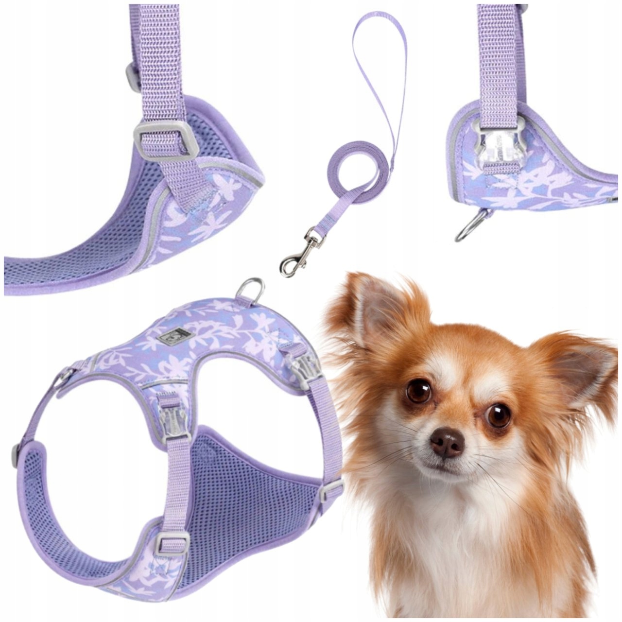 Levně Postroj Vodítko Ultralehké Prodyšné Truelove Lightness Fialové 3XS