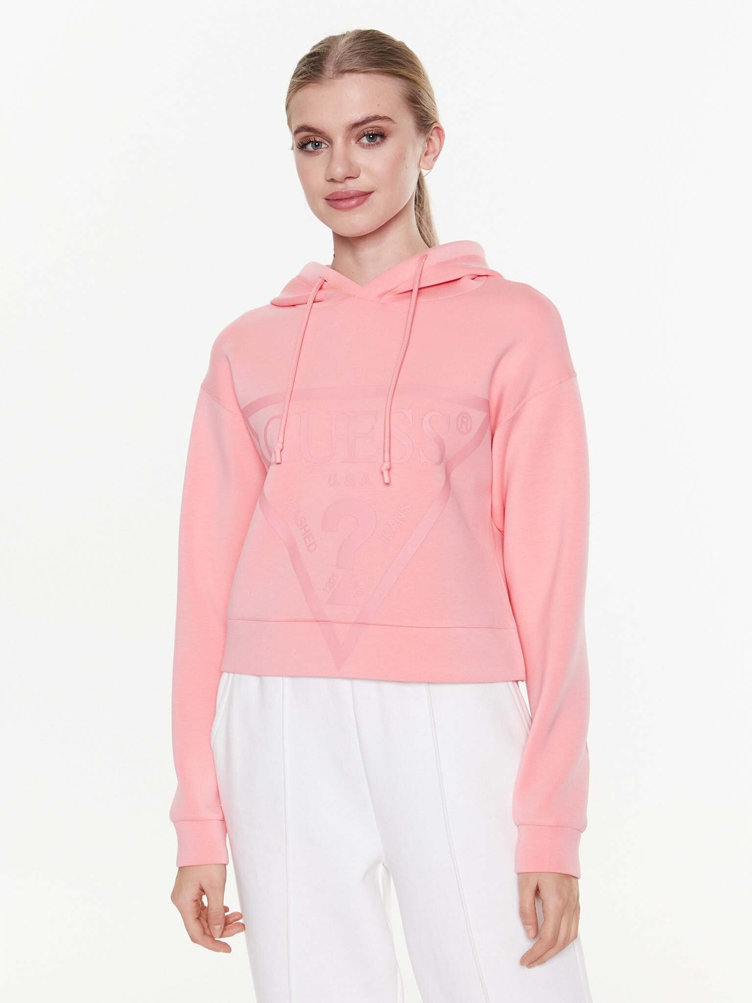 Guess Bluza New Alisa V2YQ08 K7UW2 Różowy Regular Fit