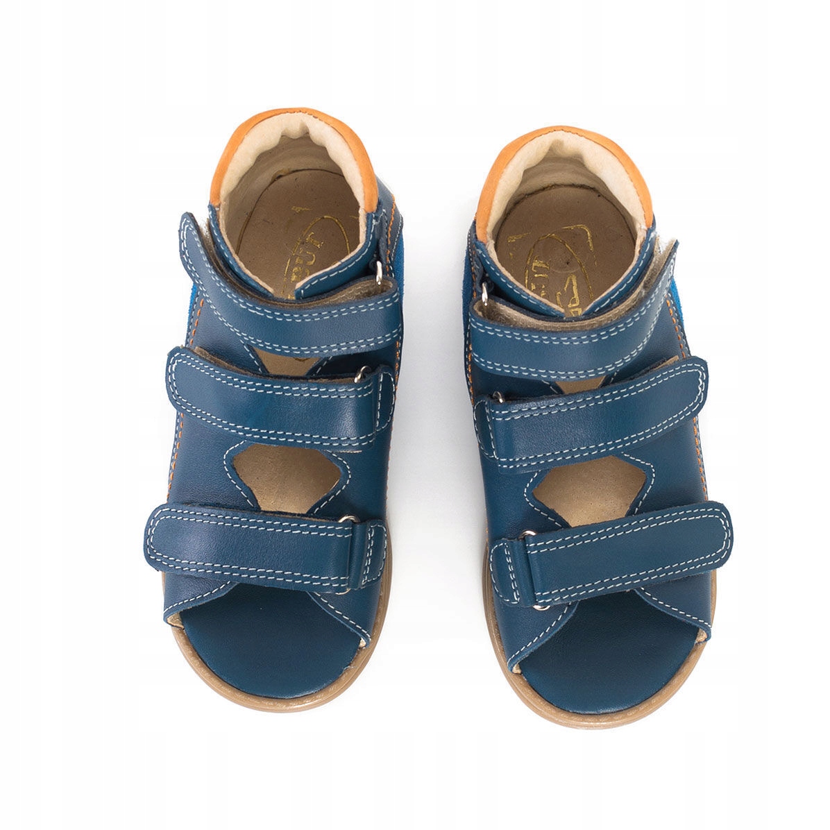 SKÓRZANE PROFILAKTYCZNE SANDAŁY DZIECIĘCE Z OBCASEM THOMASA ANI-BUT R27 Stan opakowania oryginalne