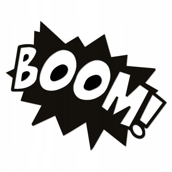 

Boom 5 Naklejka komiks tekst wlepka 35 cm