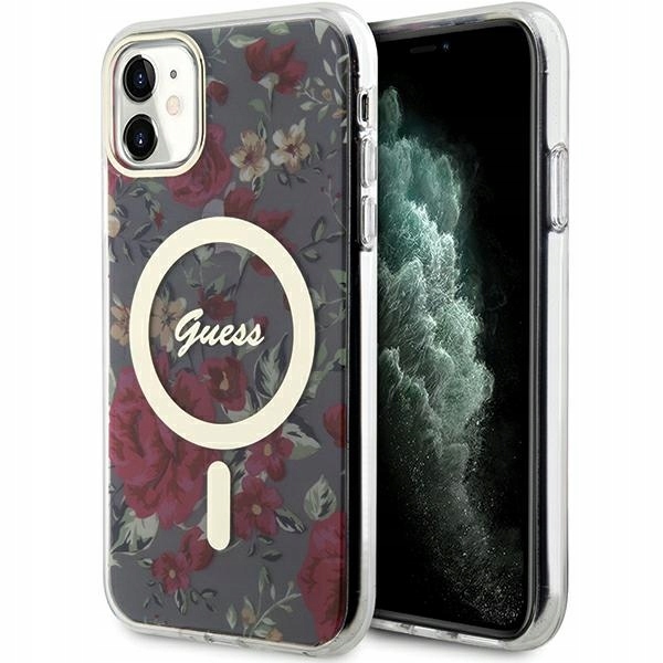 Etui Guess do iPhone 11, iPhone Xr, Zielony, MagSafe