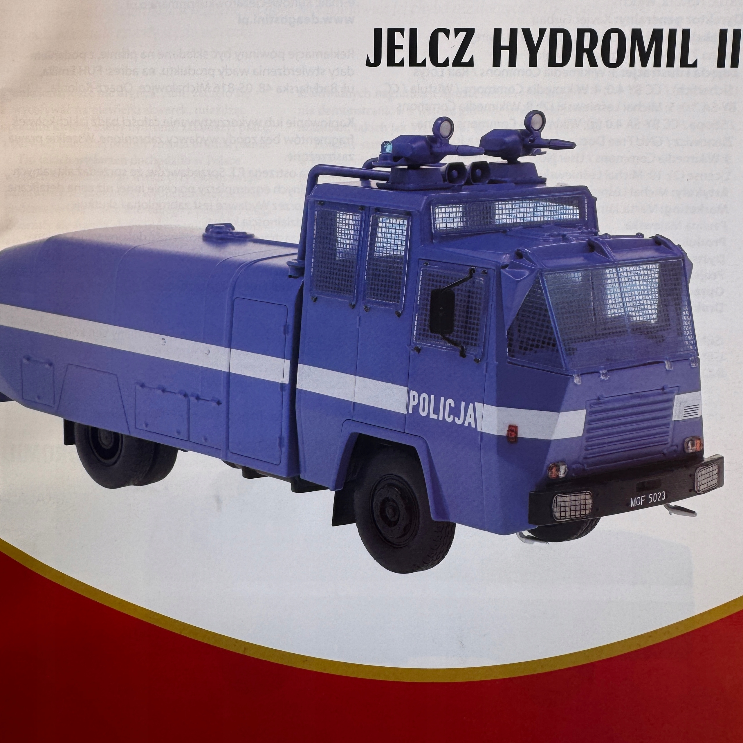 Jelcz Hydromil II Ikonické kamiony 1:43 DeAgostini č. 89 Policie