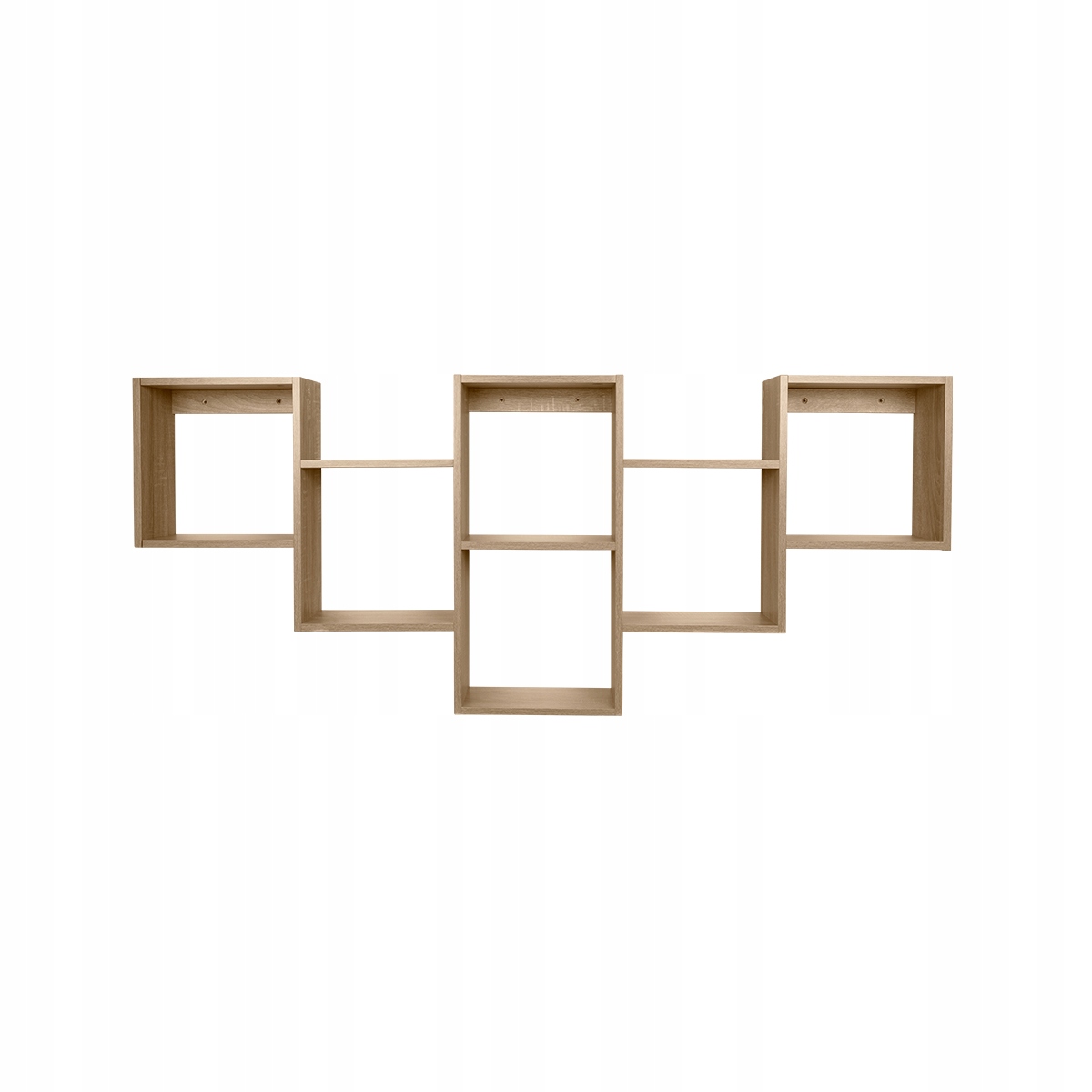 Nástěnná závěsná police na knihy do obývacího pokoje Fts 2 dub sonoma