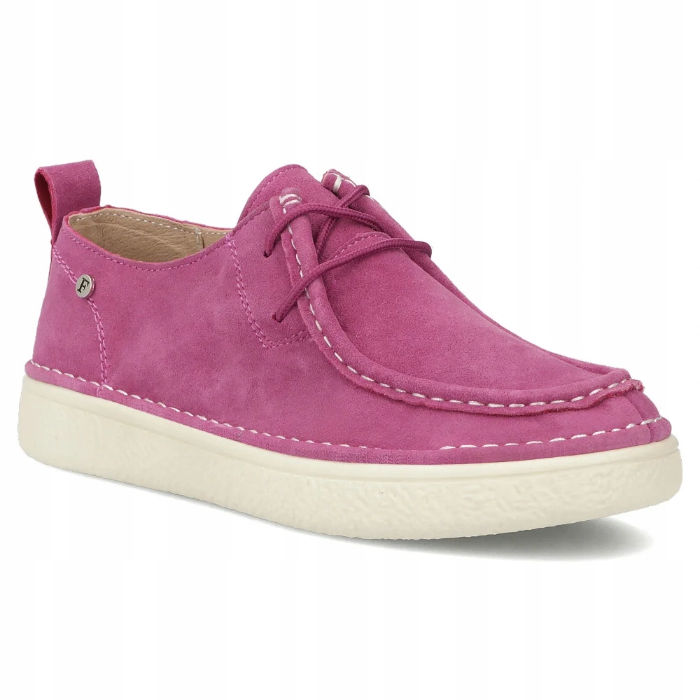 Skórzane buty damskie półbuty Filippo zamszowe r.41