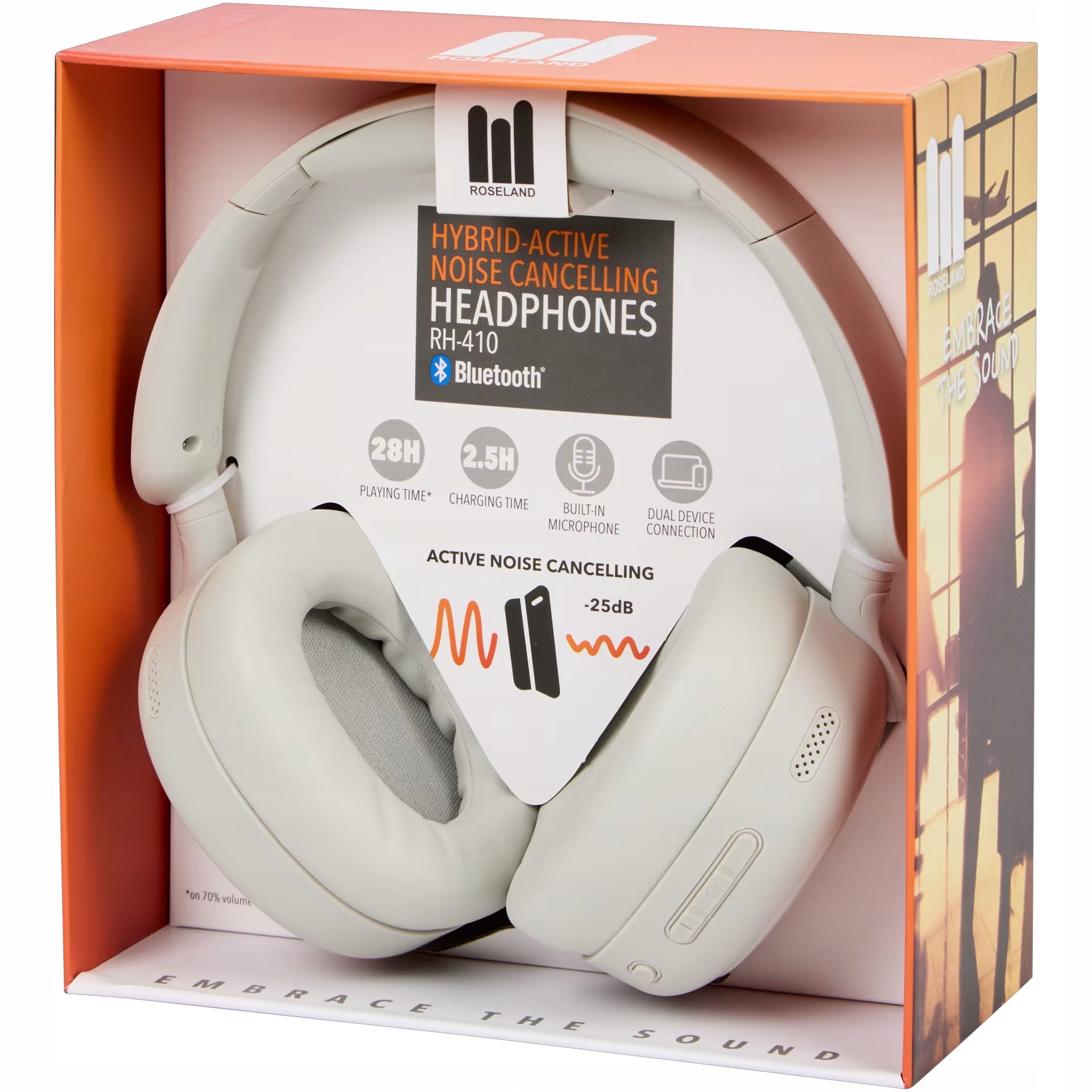 Słuchawki bluetooth z redukcją szumów Roseland RH-410 s Hybrid Anc Dual Con