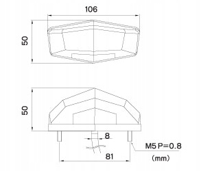 Swiatlo stop pozycja LED ledowe czerwone DRC Part number D45 29 347