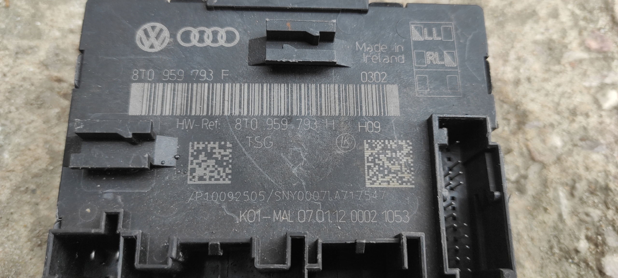 AUDI A5 8T Bedienteil modul Tür 8T0959793H