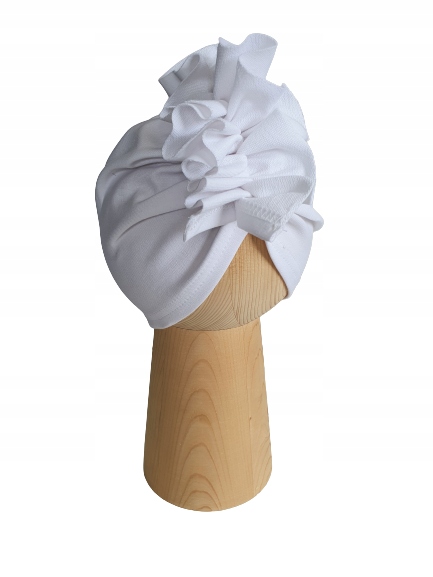 

Czapka Turban Biała 52-55cm Polski Produkt