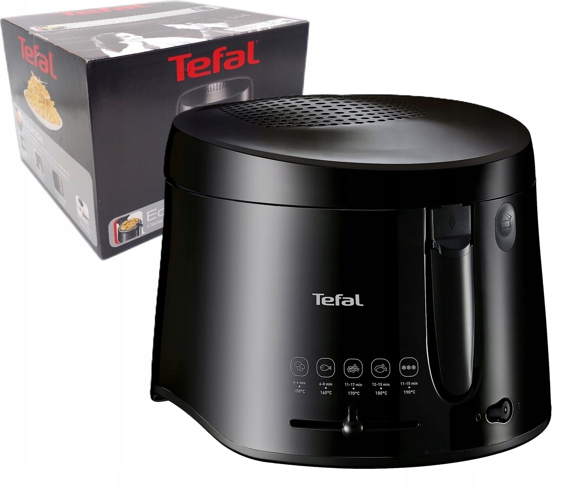 Frytkownica Olejowa Tefal FF1078 MaxiFry 1900W 1,2kg 2,1l czarna