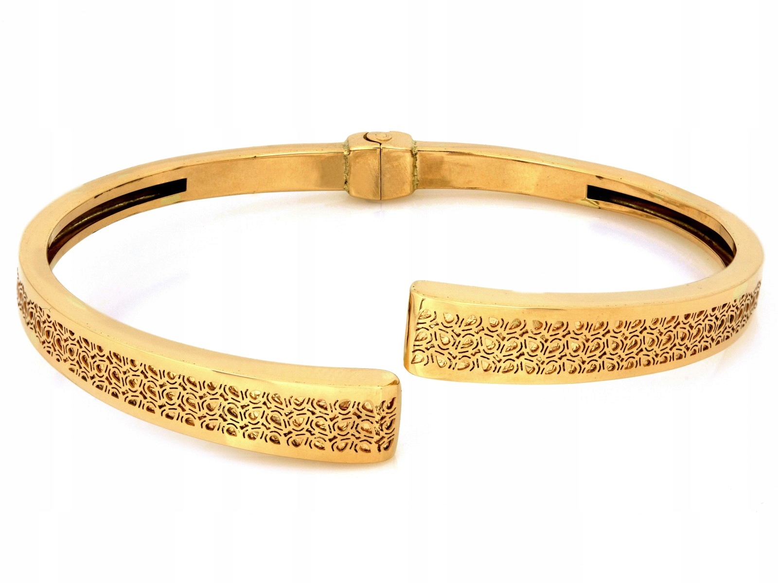 Zlatý náramek 585 14k efektní, tuhá váha 9.16g, velikost 17 dárek