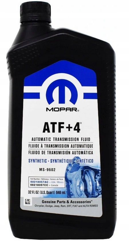 OLEJ ATF+4 CHRYSLER DODGE JEEP MOPAR 0,946 L
