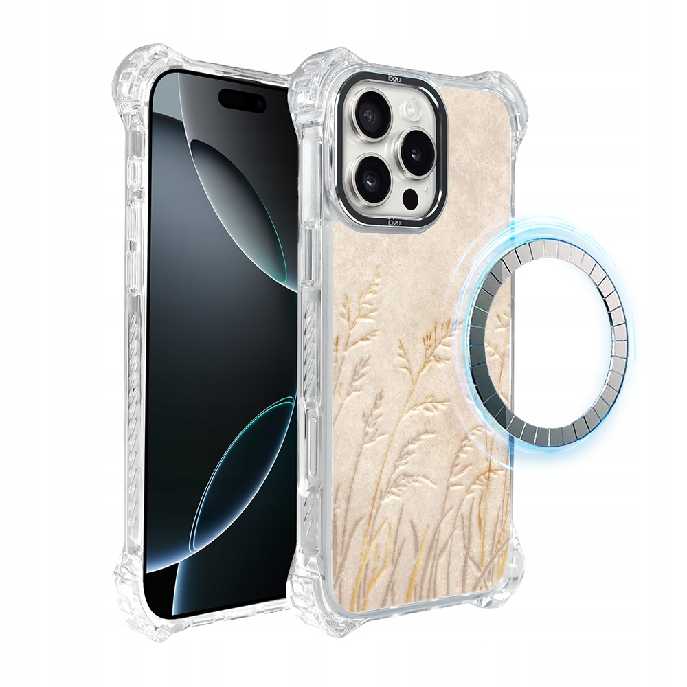 Pouzdro iPhone 16 Pro Max Ibizu DropGuard Ultra s MagSafe, Kłosy