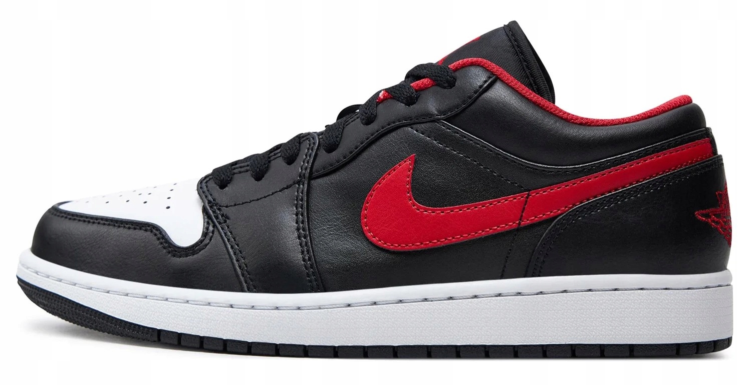 Nike Air Jordan 1 Low černá kožená klasika 49,5