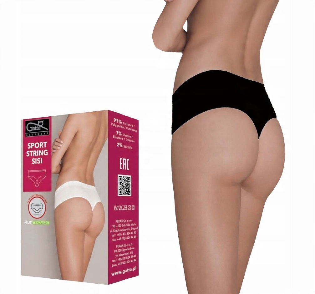 

Gatta stringi, Sisi Sport String XL czarne