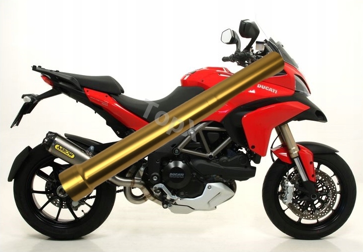 TopX Goleń Trubka laga tlumič Odpružení Ducati Multistrada 1200 S 10+