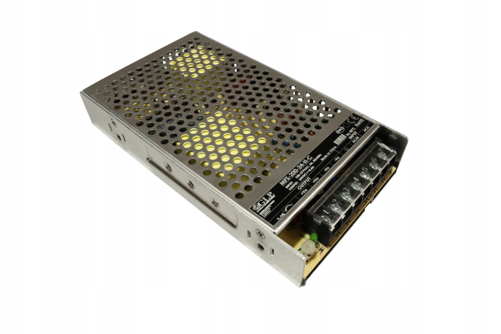 Led zdroj Glp 24V/8.4A 200W modulární s krytem svorek, aktivní Pfc