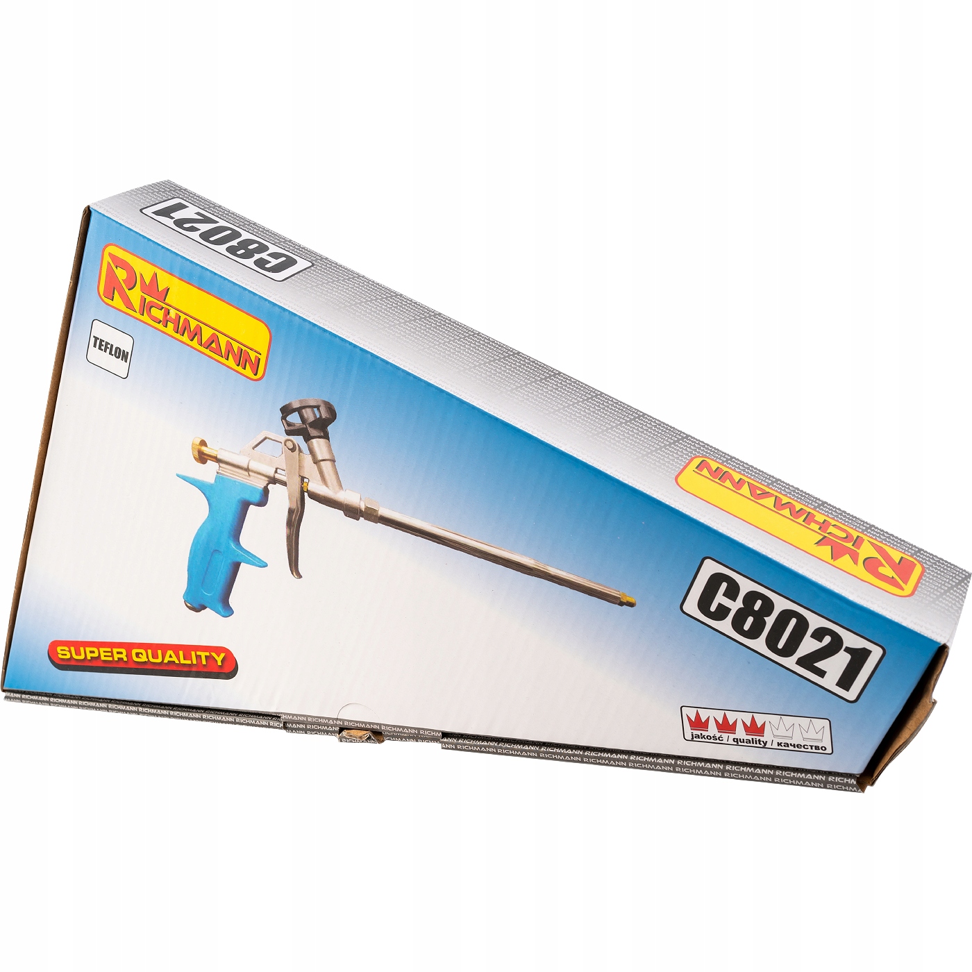 PISTOLET DO PIANY MONTAŻOWEJ Z TEFLONEM DŁUG 320MM Zasilanie pneumatyczne