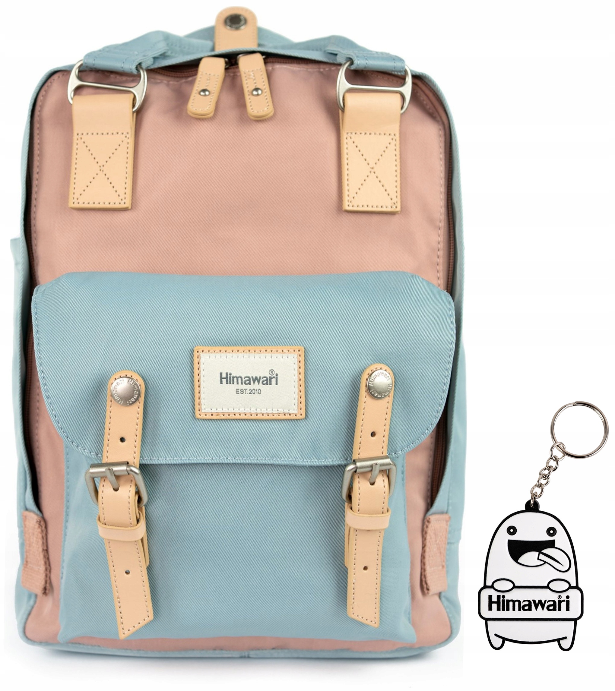 Batoh Himawari Double Autumn S – prostorný, lehký, světle modrý