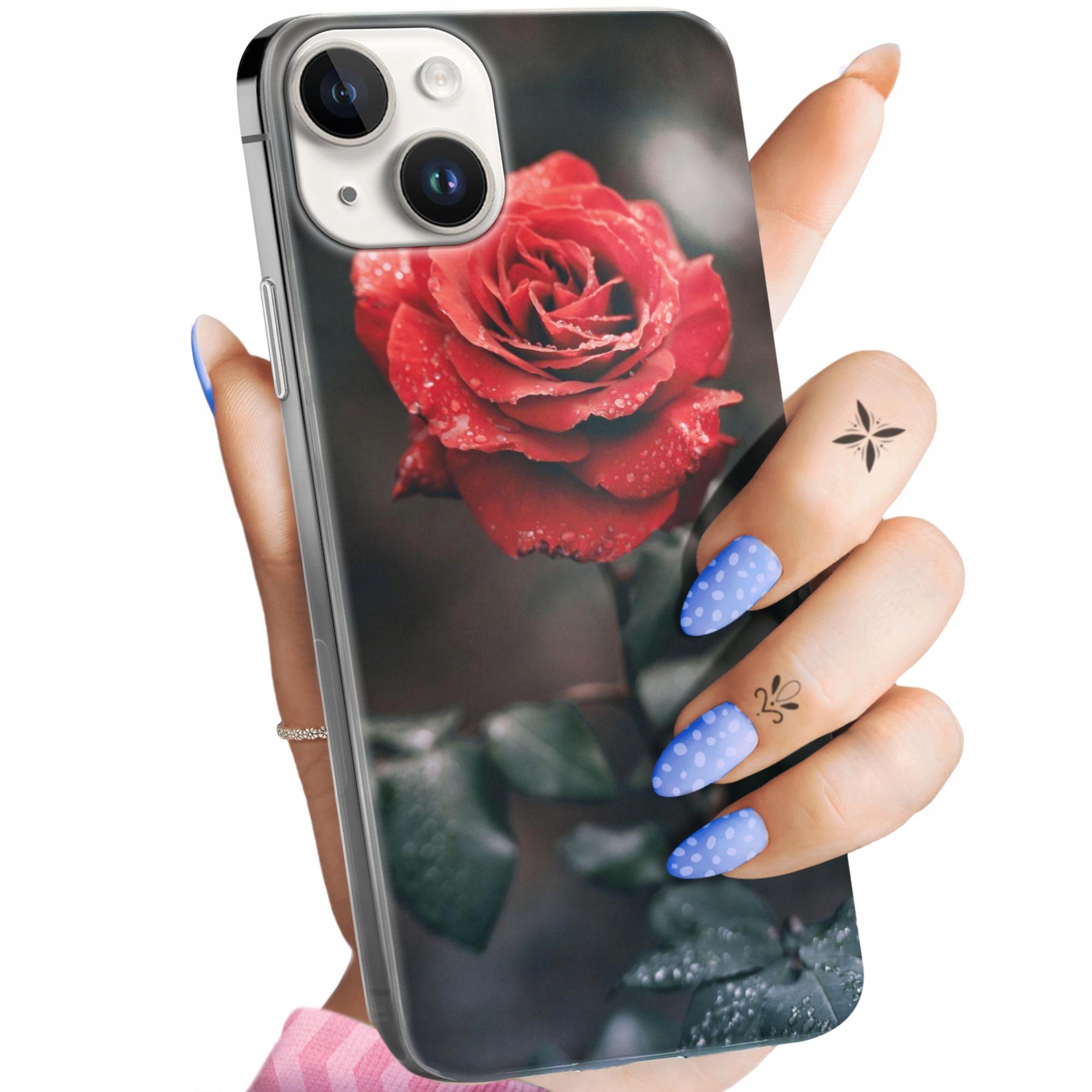 Etui Do Iphone 14 Plus Róża Z Różą Rose Obudowa Pokrowiec Case