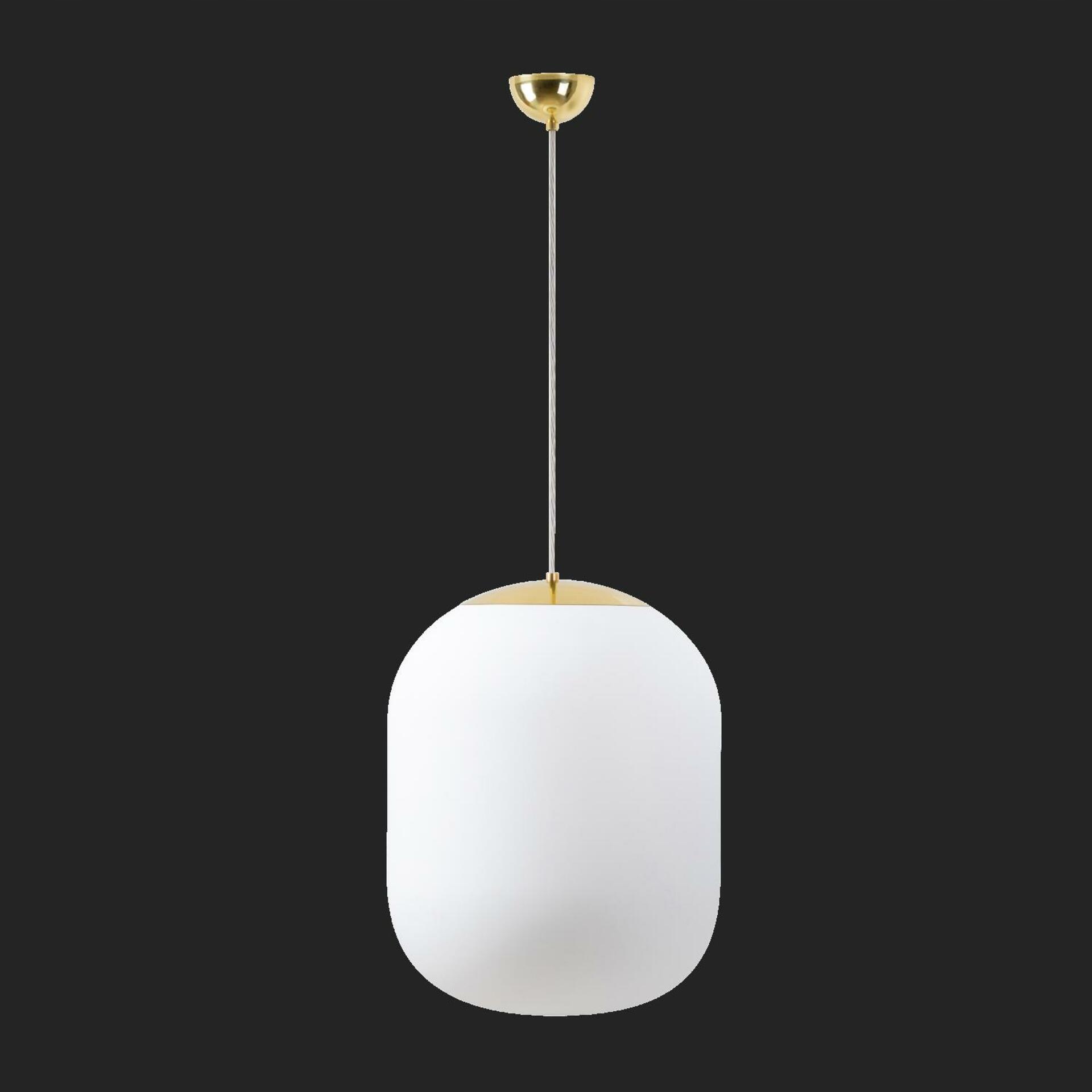 Osmont 67366 Tania S2 závesné sklenené svietidlo mosadz leštená biela IP40 3