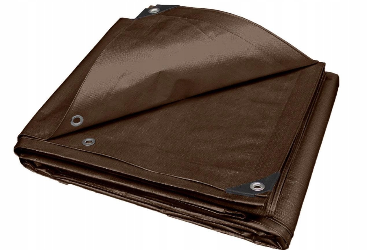 

Plandeka 6X8 210g/m2 Brązowa Mocna Gruba