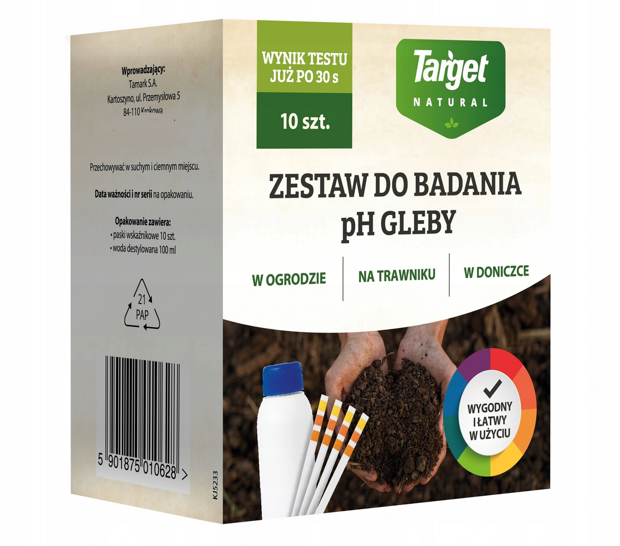 

Zestaw Do Badania pH Gleby Kwasomierz Target 10szt