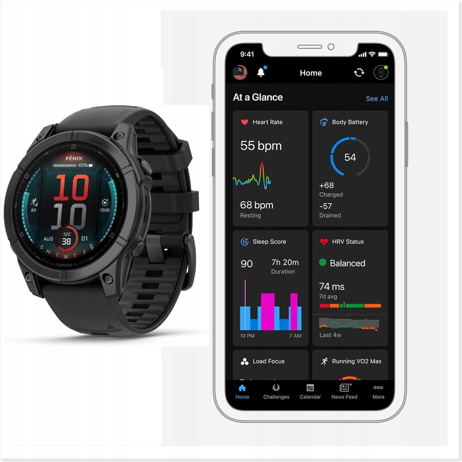 Garmin Fenix E Amoled 47mm Slate multifunkciós sport karóra Topo