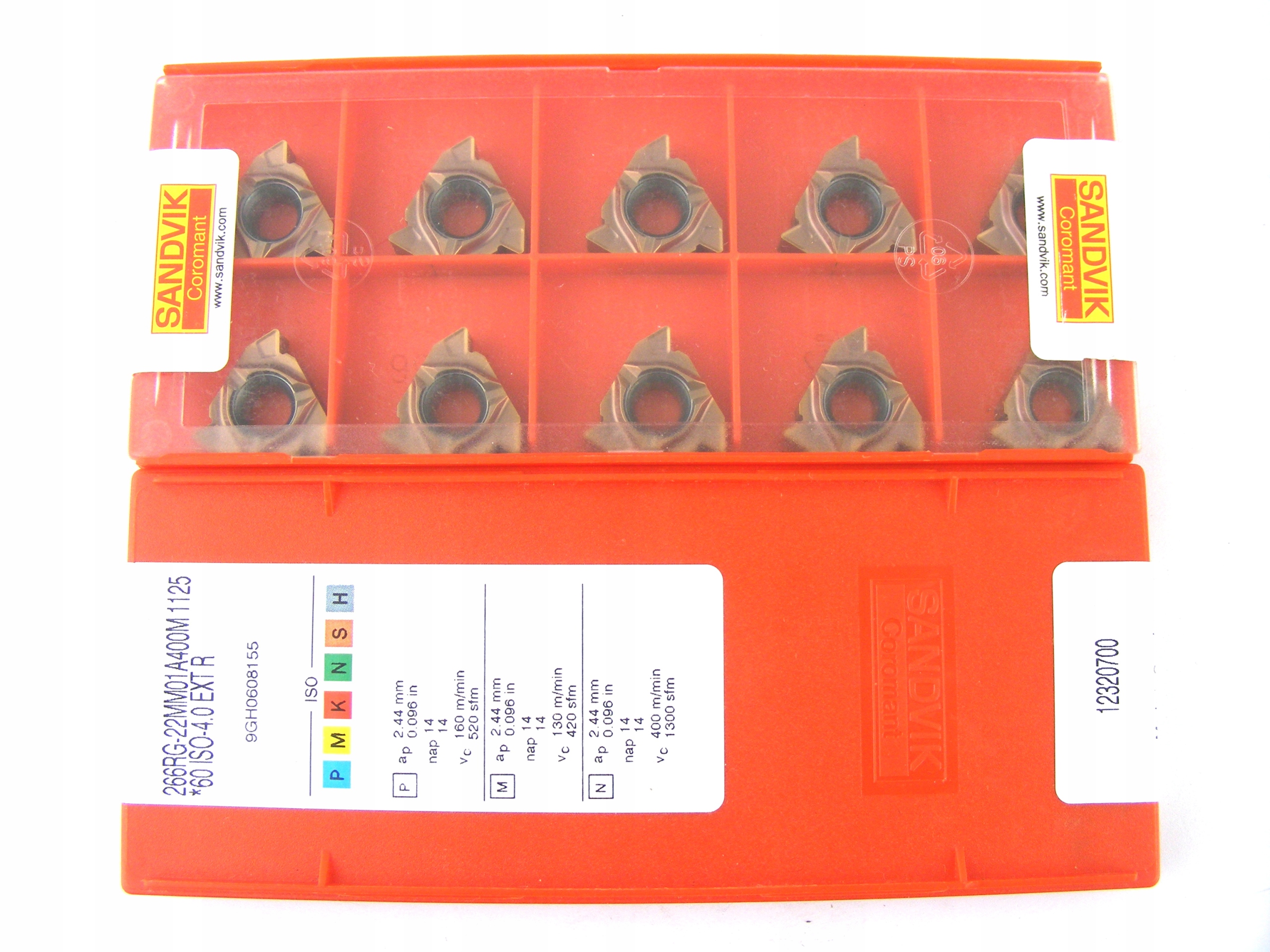 Płytki Sandvik 266RG-22MM01A400M 1125 ISO 4.0 EXTR • Cena, Opinie 