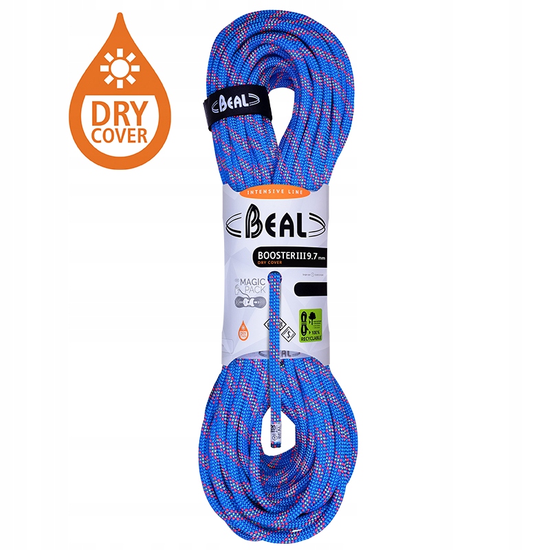 Beal Booster III 9,7mm Unicore Dry Cover modrá