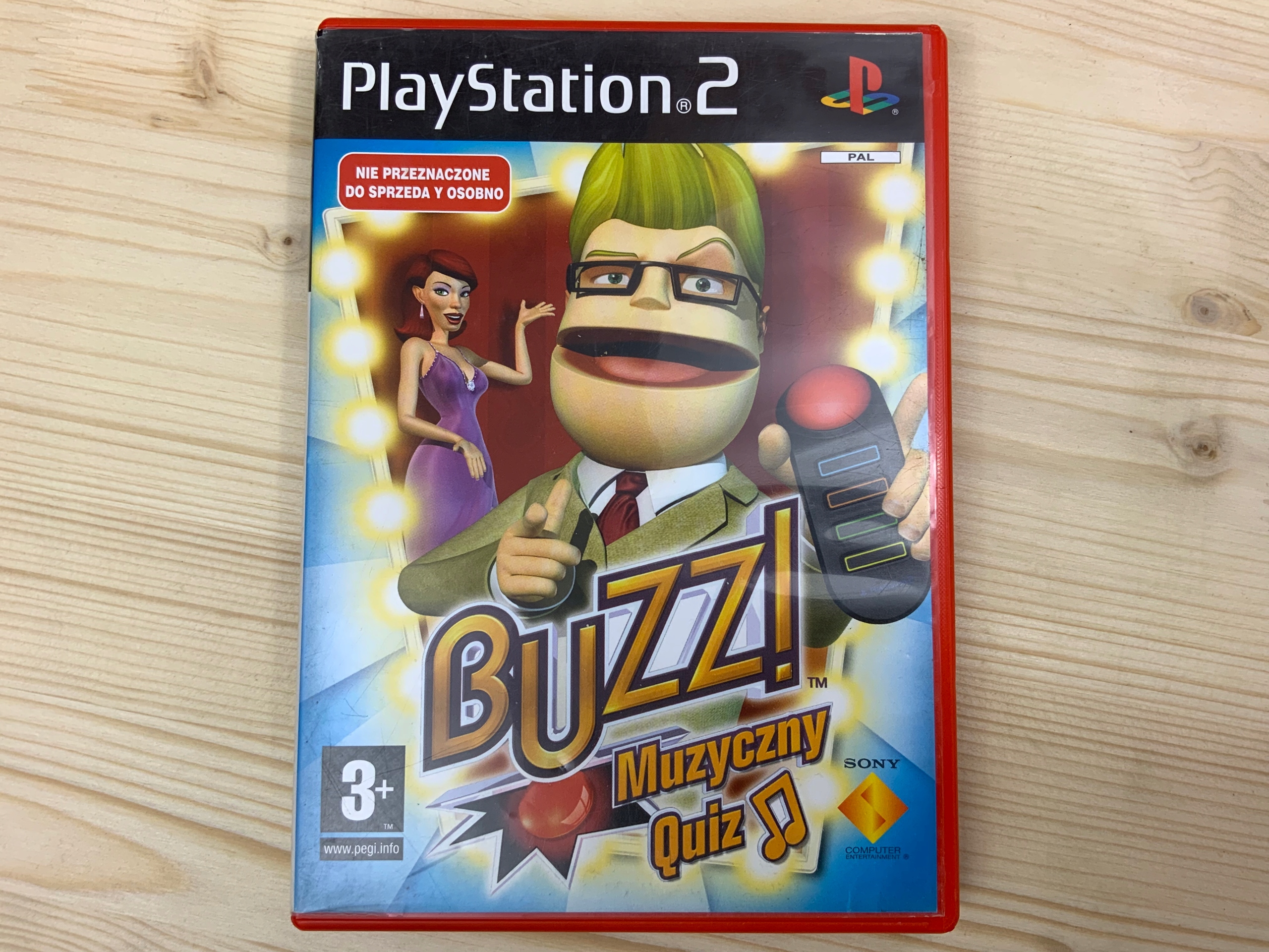 BUZZ MUZYCZNY QUIZ płyta bdb+ komplet PL PS2 Platforma PlayStation 2 (PS2)