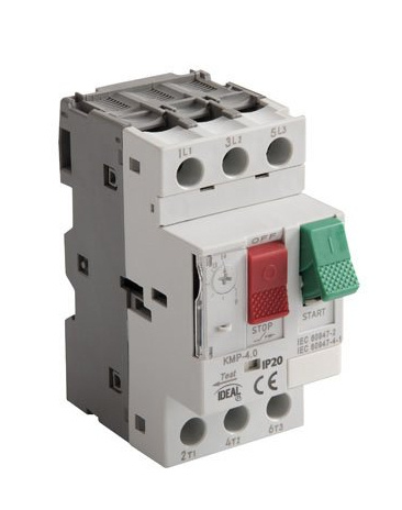 Motorový spínač Termik Kmp 2,5-4A AC-3 pro lištu TH35 Ideal Kanlux