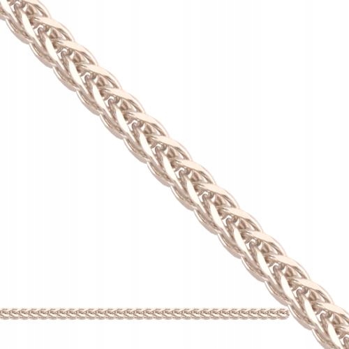 Zlatý řetízek 585, liščí ocas, bílé zlato 1,50 mm, 9,20 g, 70 cm, efektní