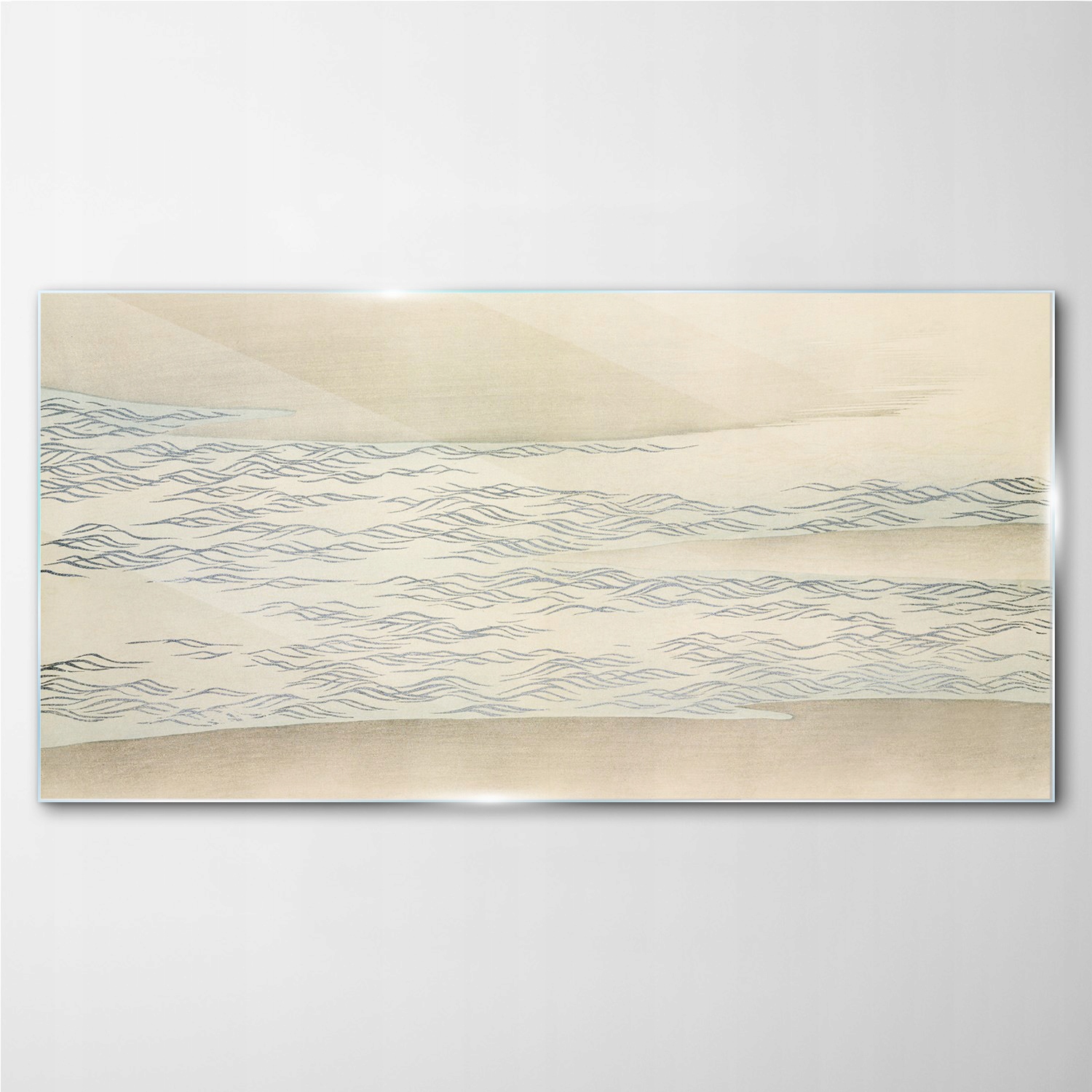 

Foto obraz szkło hartowane na ścianę Fale 140x70